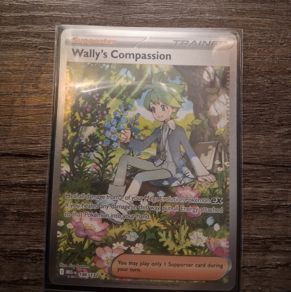 Pokemon Trading Card - Wally\'s Compassion with Green and Pink